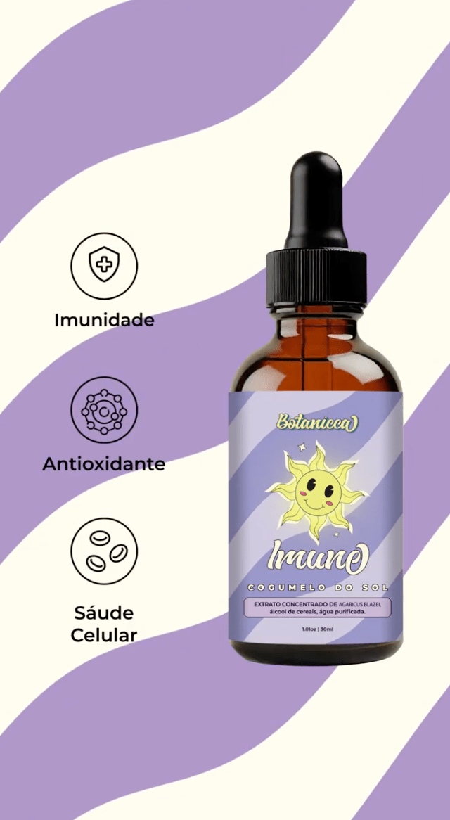 Imunidade: Extrato de Cogumelo do Sol - 30ml