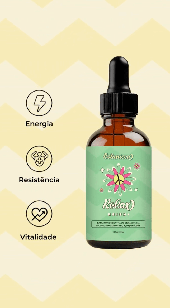 Relaxe: Extrato de Cogumelos Reishi - 30ml