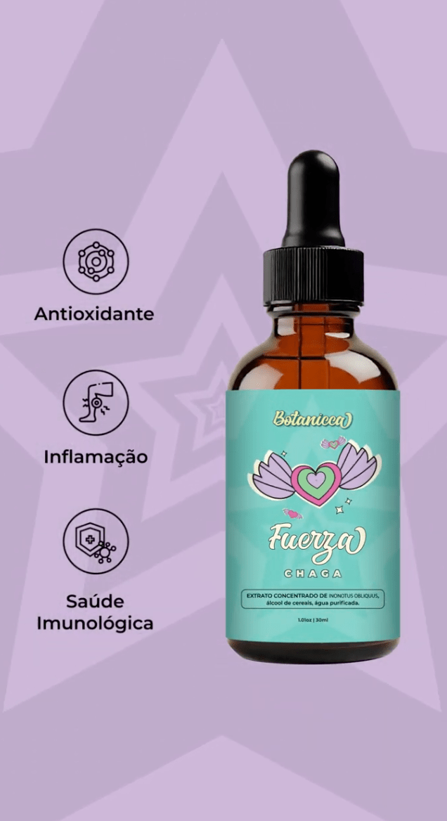 Antioxidante: Extrato de Cogumelos Chaga - 30ml