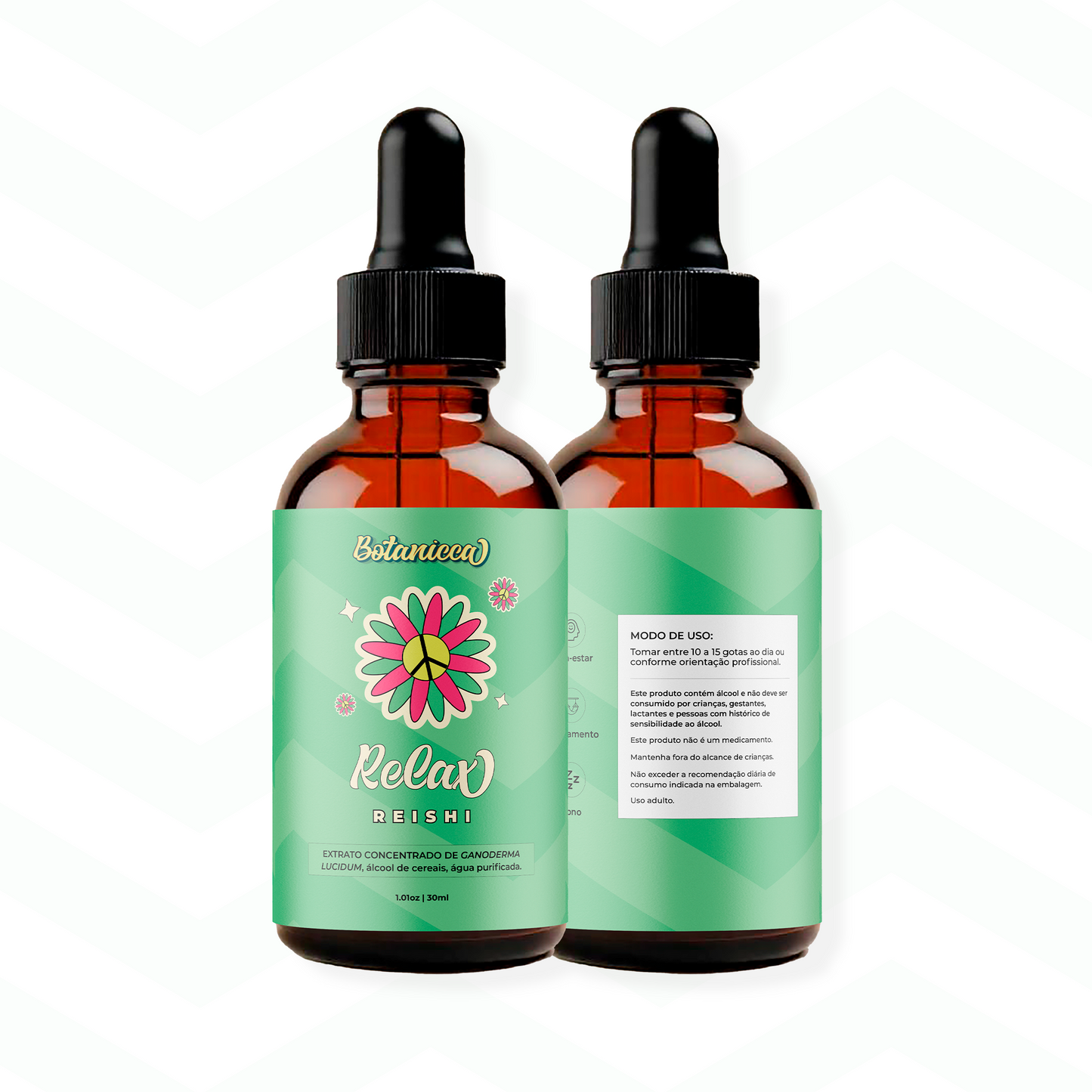Kit Reishi e Cogumelo do Sol para Relaxamento e Bem-Estar