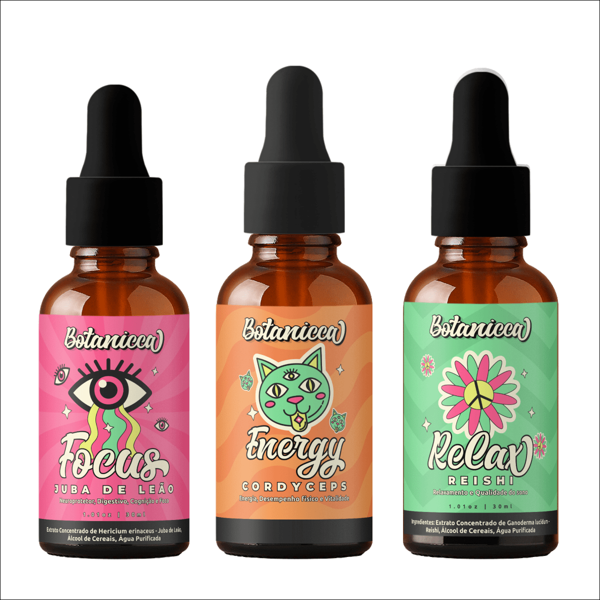 Kit os queridinhos: Relax, Focus e Energy